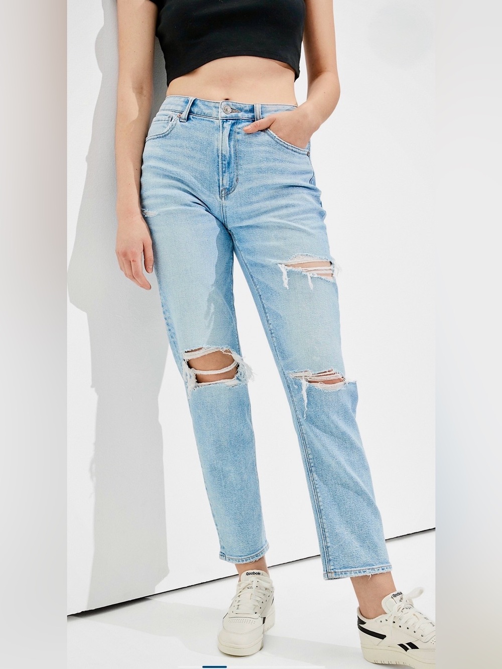American Eagle Jeans — Distressed Mom Jeans
